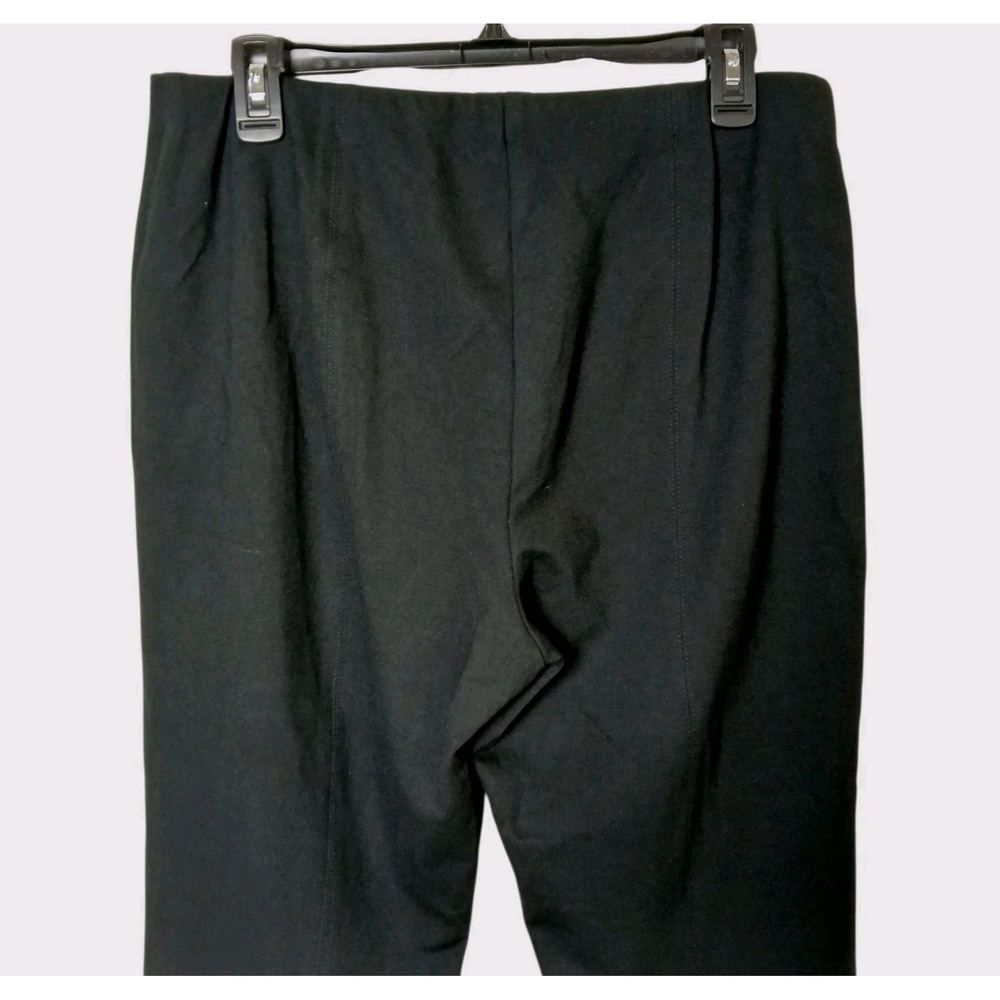 J Jill Black Pull On Ponte Knit Slim Leg Pants Women's Size Medium Viscose Bld - Picture 7 of 16